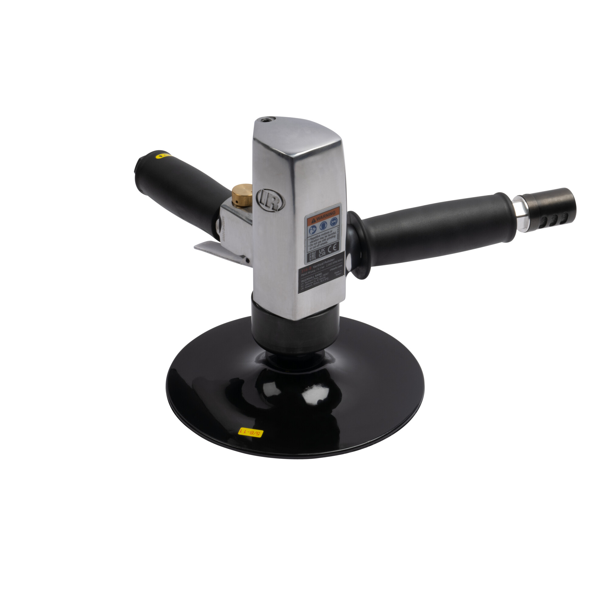 Ingersoll Rand Vertical Polisher and Buffer, 7" Pad, 2,000 RPM, 1HP, Variable Speed, 318-B